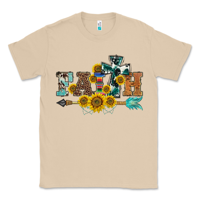 Western Faith Arrow Sunflowers Classic Tee by BarkalooDesign | Teevron