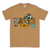 Toasted Coconut western faith arrow sunflowers Classic Tee - BarkalooDesign