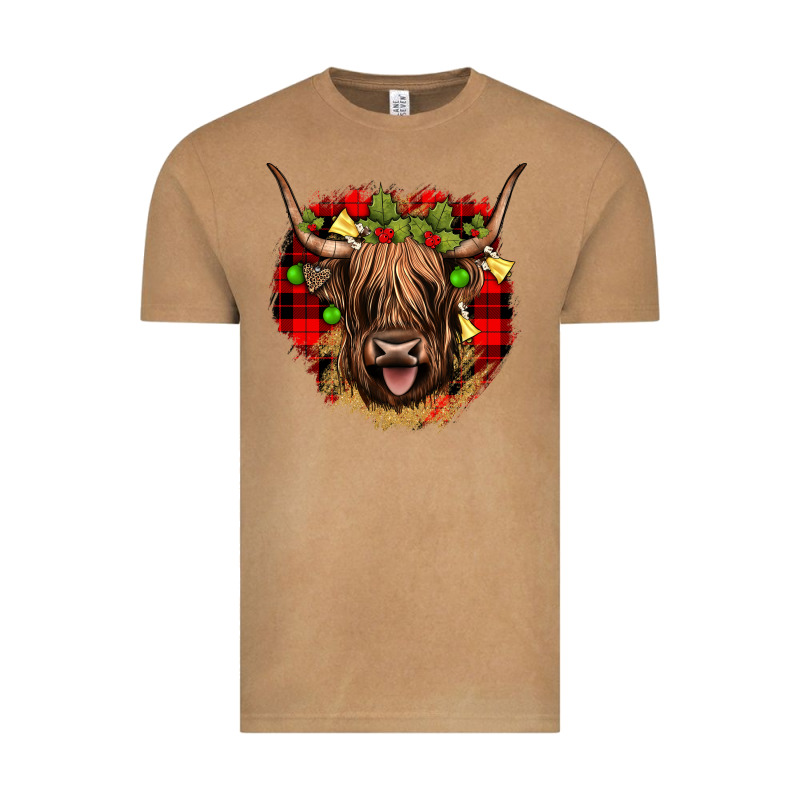 Highland Cow  Christmas Vintage Tee by JahusDesignShop | Teevron