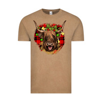Vintage Coffee highland cow  christmas Vintage Tee - JahusDesignShop
