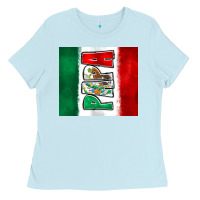 Baby Blue mexico papa Ladies Tee - Zillion Design Studio