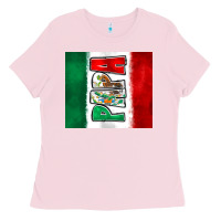 Bubblegum Pink mexico papa Ladies Tee - Zillion Design Studio