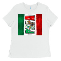 White mexico papa Ladies Tee - Zillion Design Studio
