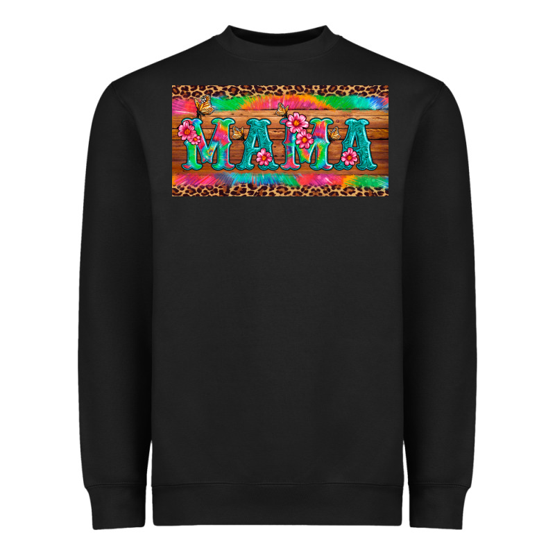 Mama Tie Dye License Plate Template Heavyweight Sweatshirt by Artiststas | Teevron