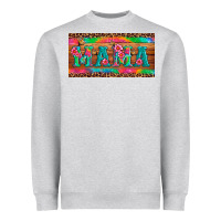 Heather Grey mama tie dye license plate template Heavyweight Sweatshirt - Artiststas