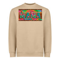Mushroom mama tie dye license plate template Heavyweight Sweatshirt - Artiststas