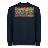 Navy mama tie dye license plate template Heavyweight Sweatshirt - Artiststas