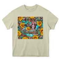 Mossy baby pigs with leopard cowhide and sunflowers Heavy Core Tee - Artiststas