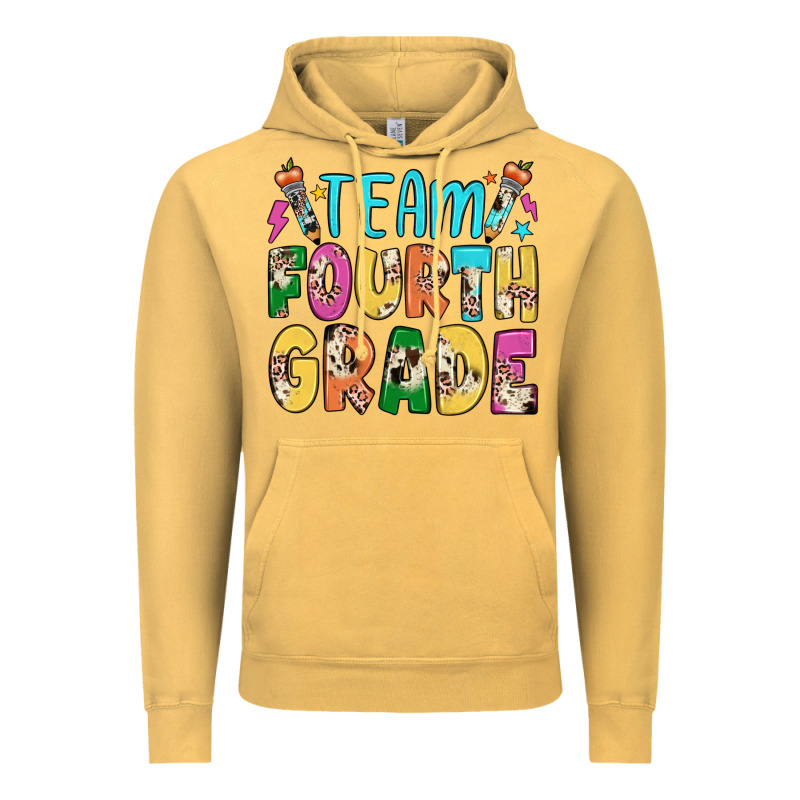 Team Fourth Grade Vintage Hoodie by JahusDesignShop | Teevron