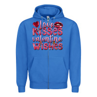 True Royal love kisses valentine wishes Zipper Hoodie - NancyCooperArtShop