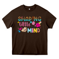 Chocolate Brown shaping little mind Heavy Core Tee - texasbilliewilder