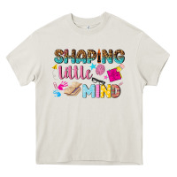 Cream shaping little mind Heavy Core Tee - texasbilliewilder