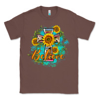 Chestnut western belive sunflowers cross Classic Tee - BarkalooDesign