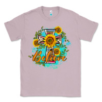 Lilac western belive sunflowers cross Classic Tee - BarkalooDesign