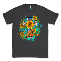 Smoke western belive sunflowers cross Classic Tee - BarkalooDesign