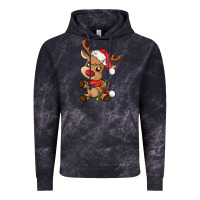 Cloud Black baby christmas reindeer Vintage Hoodie - AdoDesignShop