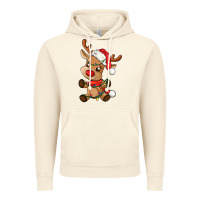 Vintage Artic baby christmas reindeer Vintage Hoodie - AdoDesignShop