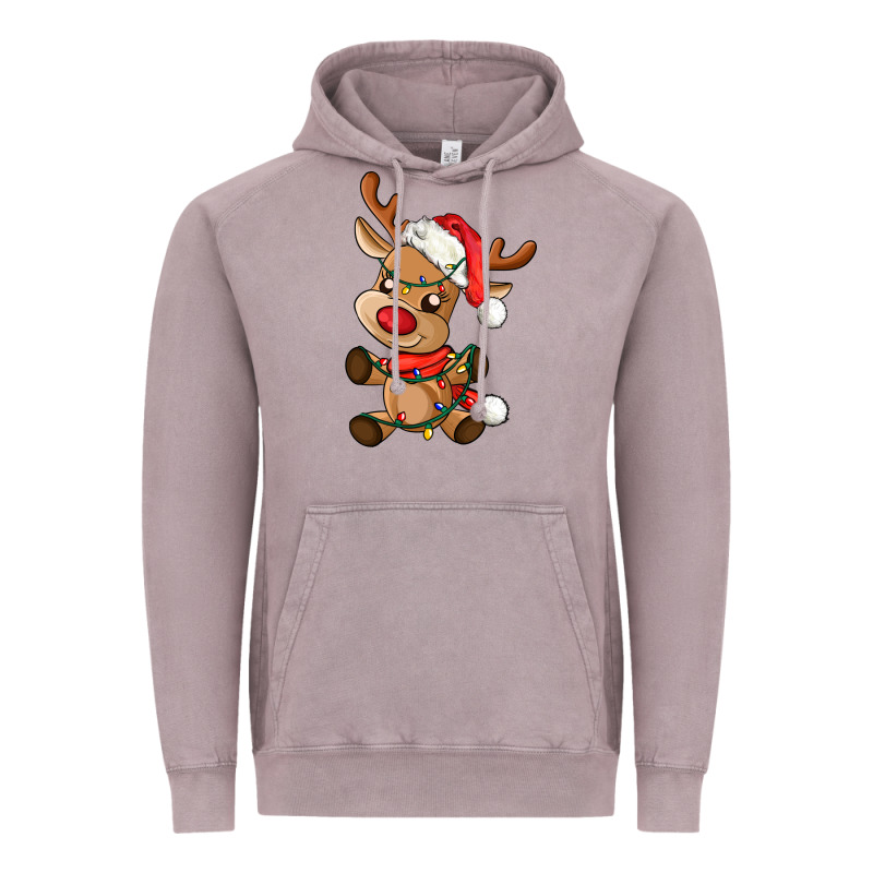 Baby Christmas Reindeer Vintage Hoodie by AdoDesignShop | Teevron