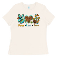 Bone peace love jesus Ladies Tee - texasbilliewilder