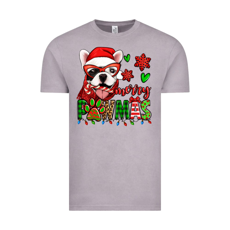 Merry Pawmas Christmas French Bulldog Vintage Tee by Jasminsmagicworld | Teevron