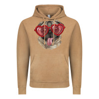Vintage Camel pug with love glasses Vintage Hoodie - RanaPortraitStore