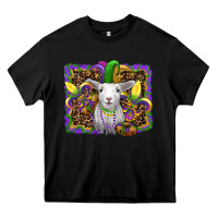 Black mardi gras baby sheep king cake fleur de lis Heavy Core Tee - RanaPortraitStore
