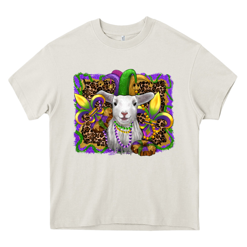 Mardi Gras Baby Sheep King Cake Fleur De Lis Heavy Core Tee by RanaPortraitStore | Teevron
