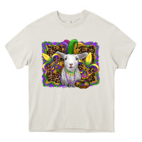 Cream mardi gras baby sheep king cake fleur de lis Heavy Core Tee - RanaPortraitStore