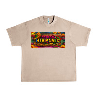 French Oak national hispanic heritage month license plate Urban Heavy Tee - BundleAndBundleShop