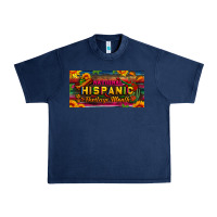 Navy national hispanic heritage month license plate Urban Heavy Tee - BundleAndBundleShop