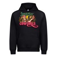 Black Long life Cowgirls Urban Hoodie - HowdyJamesFarm