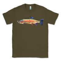 Army Green Rainbow Trout Classic Tee - LillyAllenDesigns