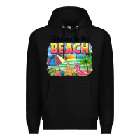 Black take me to the beach Premium Hoodie - NancyCooperArtShop