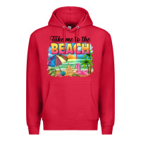 Cardinal take me to the beach Premium Hoodie - NancyCooperArtShop