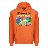 Carrot take me to the beach Premium Hoodie - NancyCooperArtShop