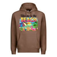 Chestnut take me to the beach Premium Hoodie - NancyCooperArtShop