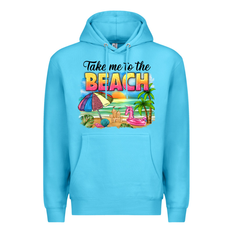 Take Me To The Beach Premium Hoodie by NancyCooperArtShop | Teevron