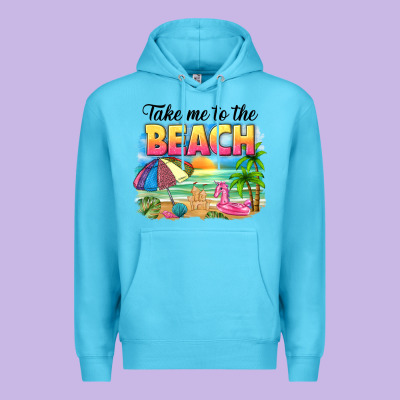 Take Me To The Beach Premium Hoodie Designed By Nancycooperartshop