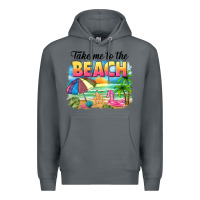 Rock take me to the beach Premium Hoodie - NancyCooperArtShop