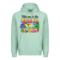 Seafoam take me to the beach Premium Hoodie - NancyCooperArtShop