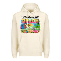Tofu take me to the beach Premium Hoodie - NancyCooperArtShop