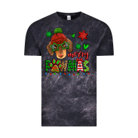 Cloud Black merry pawmas christmas dachshund Vintage Tee - Jasminsmagicworld