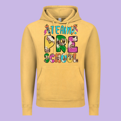 Team Preschool Vintage Hoodie Designed By Jahusdesignshop