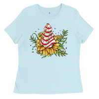 Baby Blue little debbie tree cakes sunflower Ladies Tee - JahusDesignShop