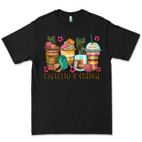 Black cafecito y chisme coffee cups Premium Tee - Zillion Design Studio