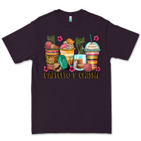 Plum cafecito y chisme coffee cups Premium Tee - Zillion Design Studio
