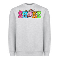Heather Grey shake with milkshake Heavyweight Sweatshirt - AdoDesignShop