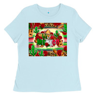 Baby Blue viva mexico Ladies Tee - Zillion Design Studio