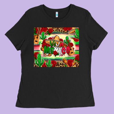 Viva Mexico Ladies Tee Designed By Zillion Design Studio