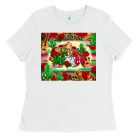 White viva mexico Ladies Tee - Zillion Design Studio